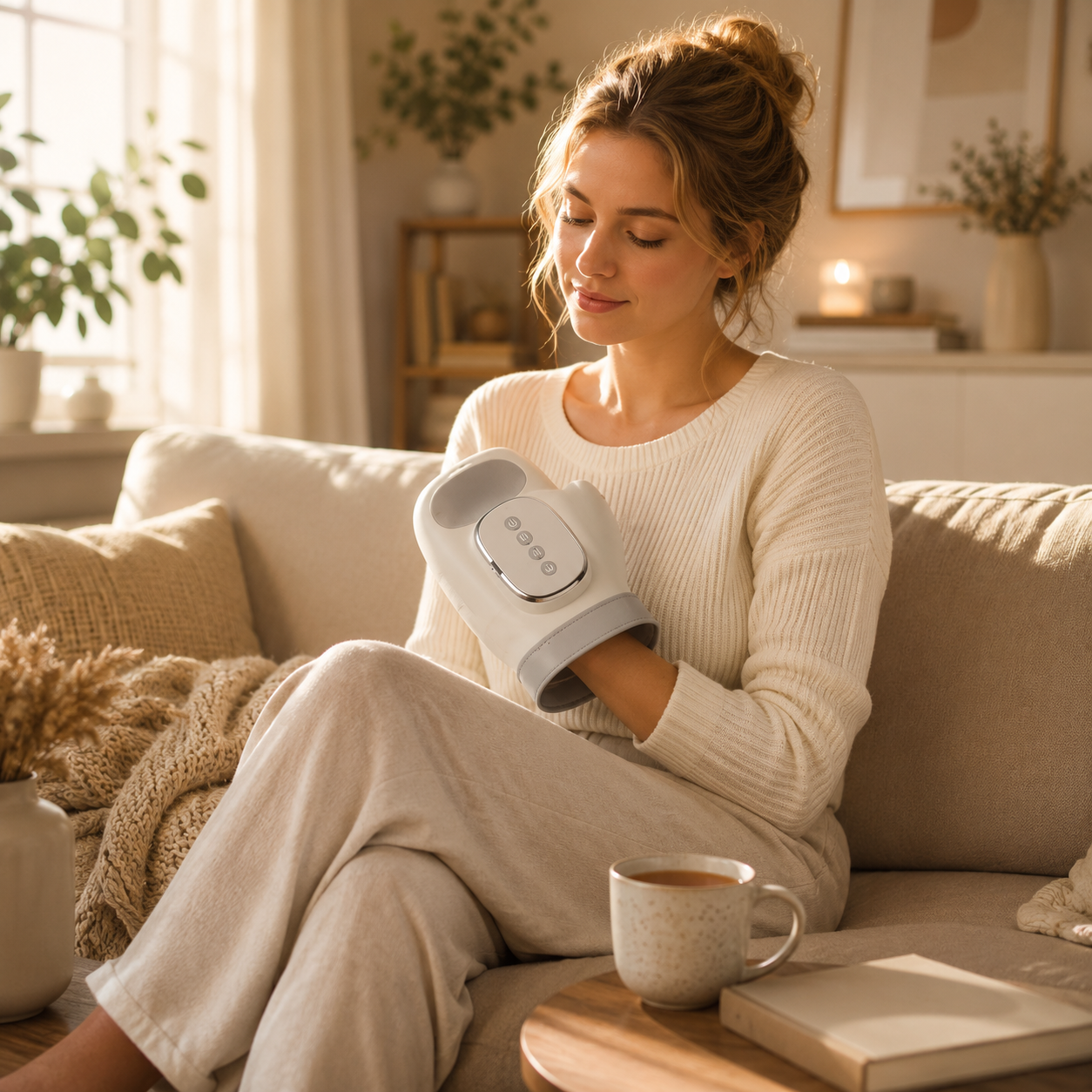 Hand Massager with Hot Compress