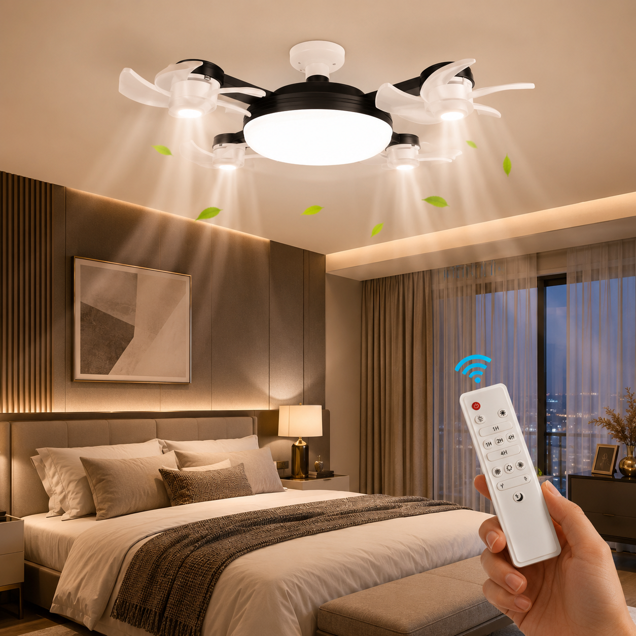 Portable LED Ceiling Fan
