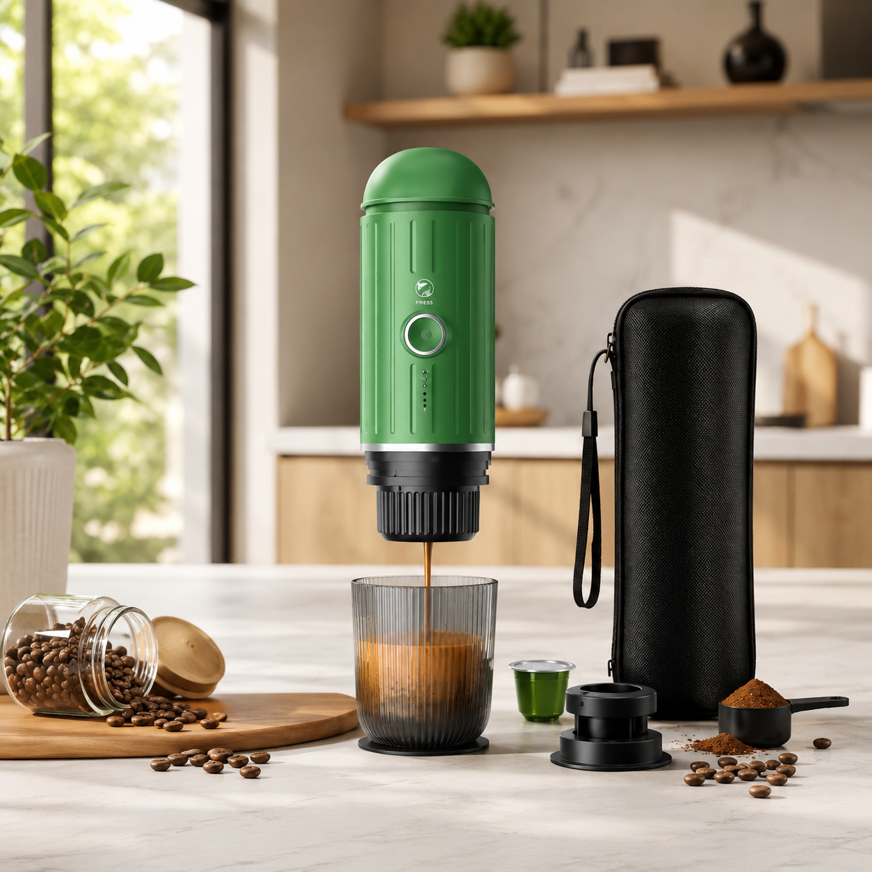 Portable Car Capsule Coffee Maker