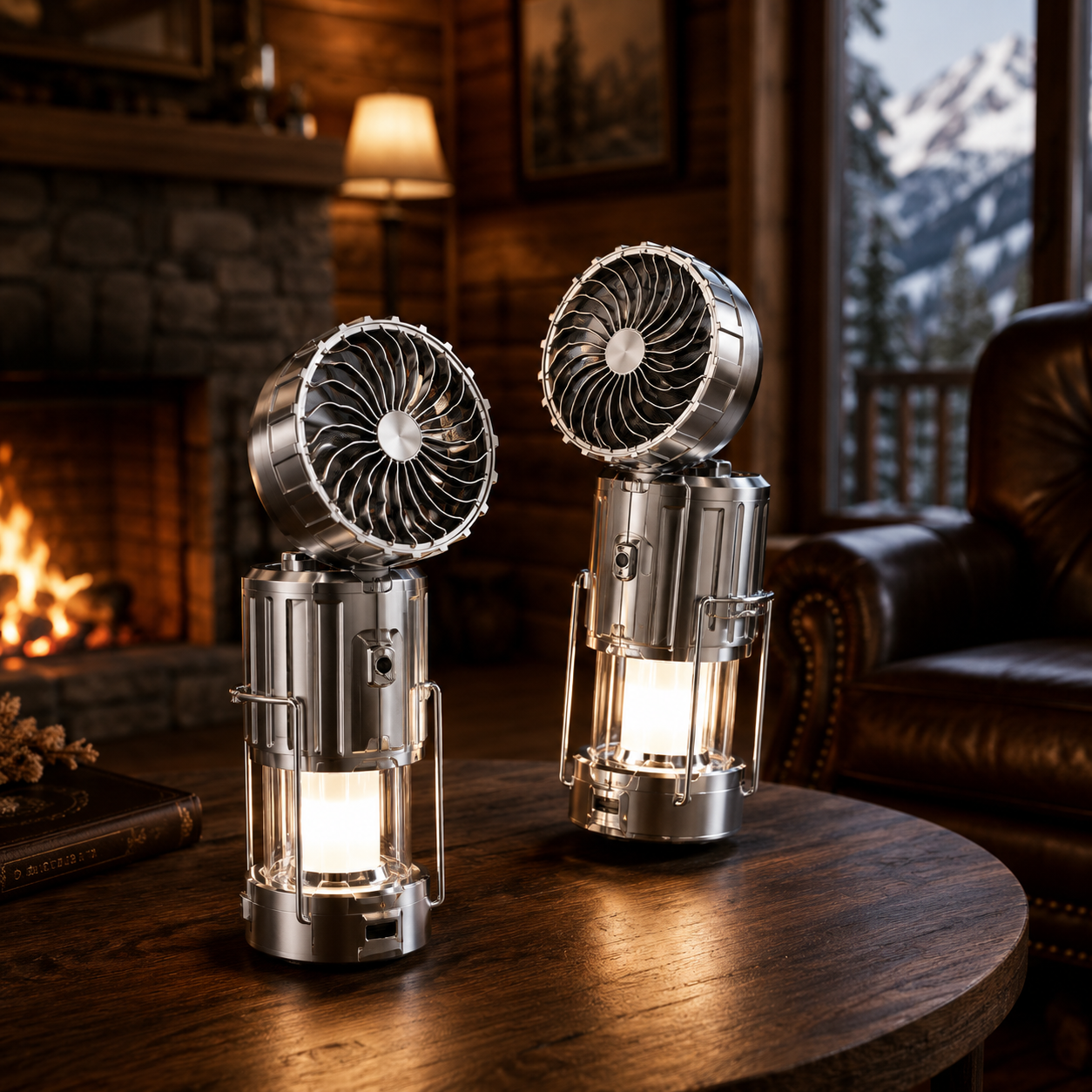 Solar Rechargeable Camping Lantern Fan