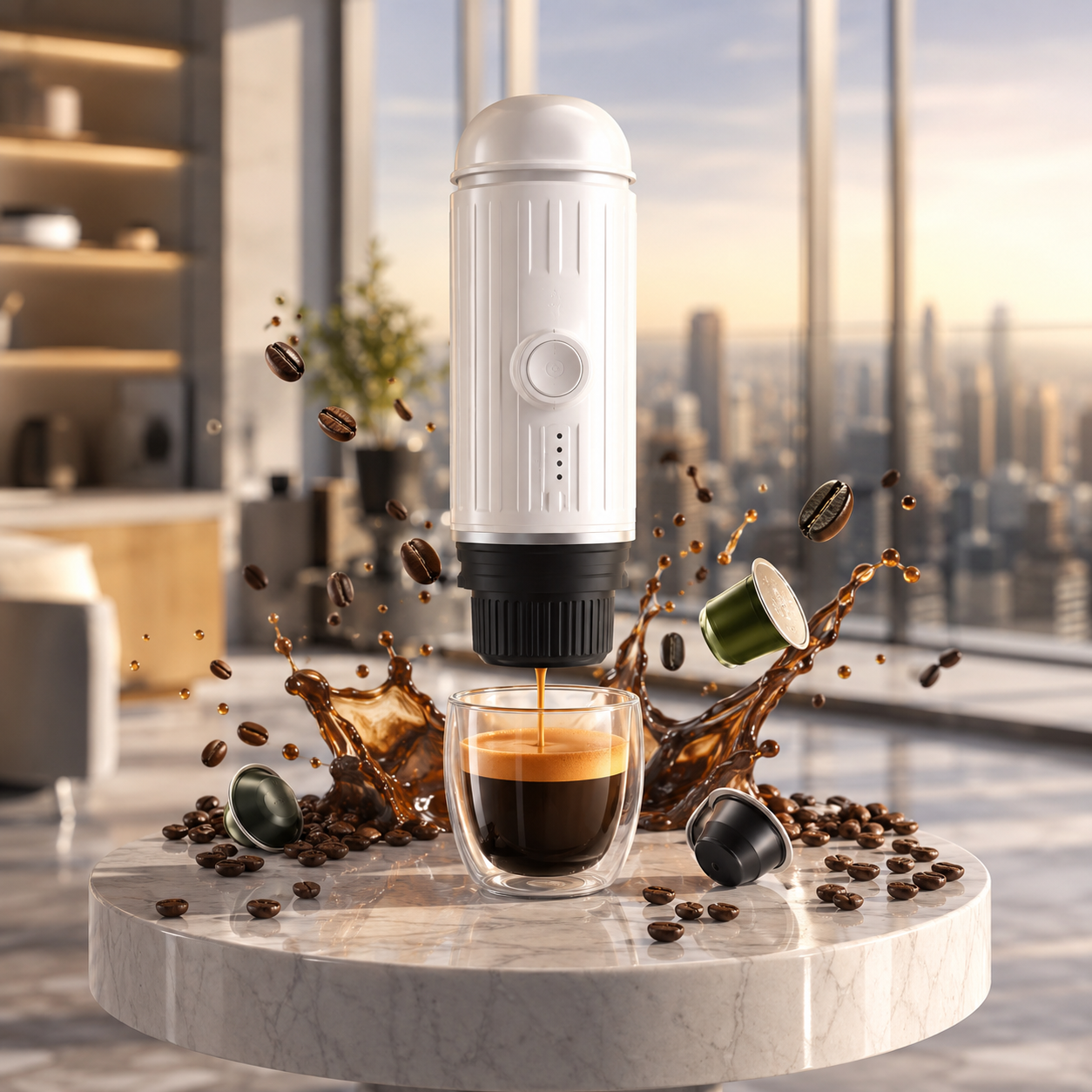 Portable Car Capsule Coffee Maker